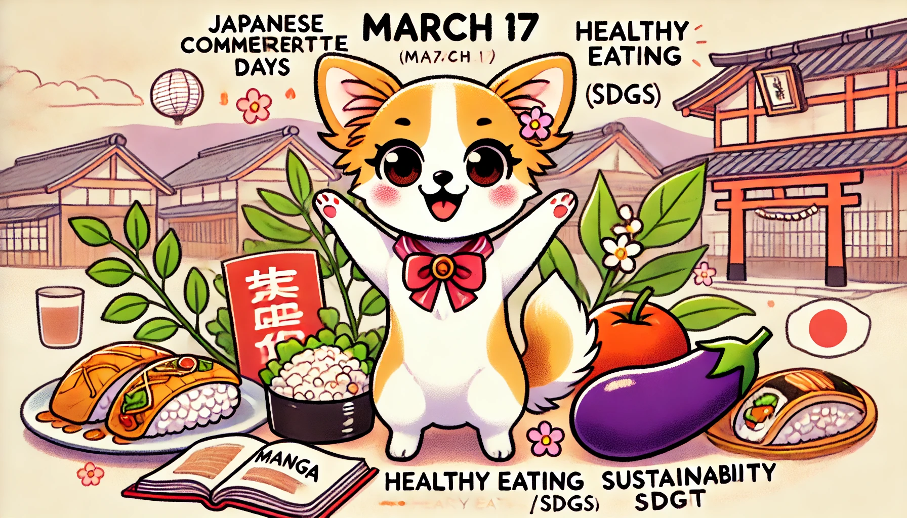 3月17日の記念日のイメージイラスト