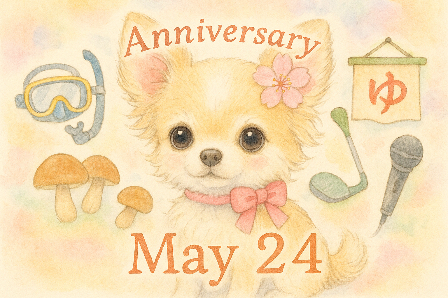 5月24日の記念日のイメージイラスト