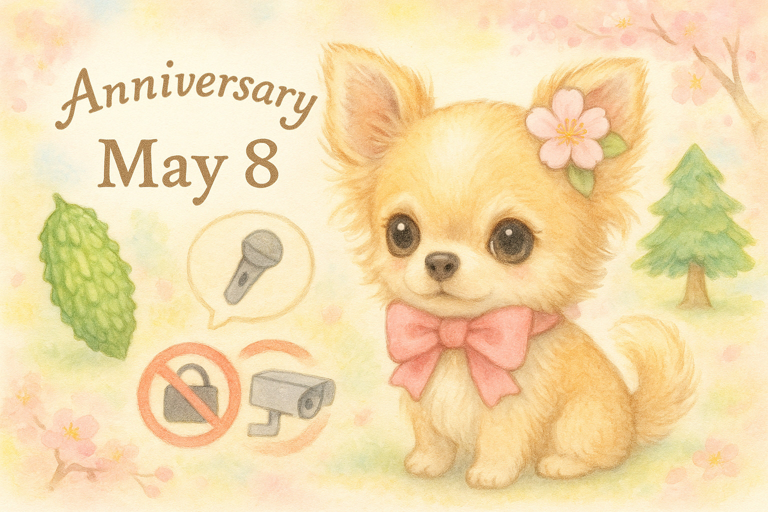 5月8日の記念日のイメージイラスト