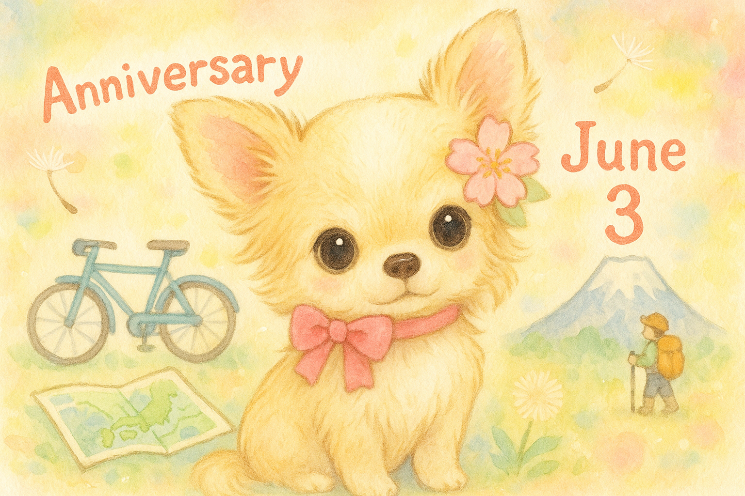 6月3日の記念日のイメージイラスト