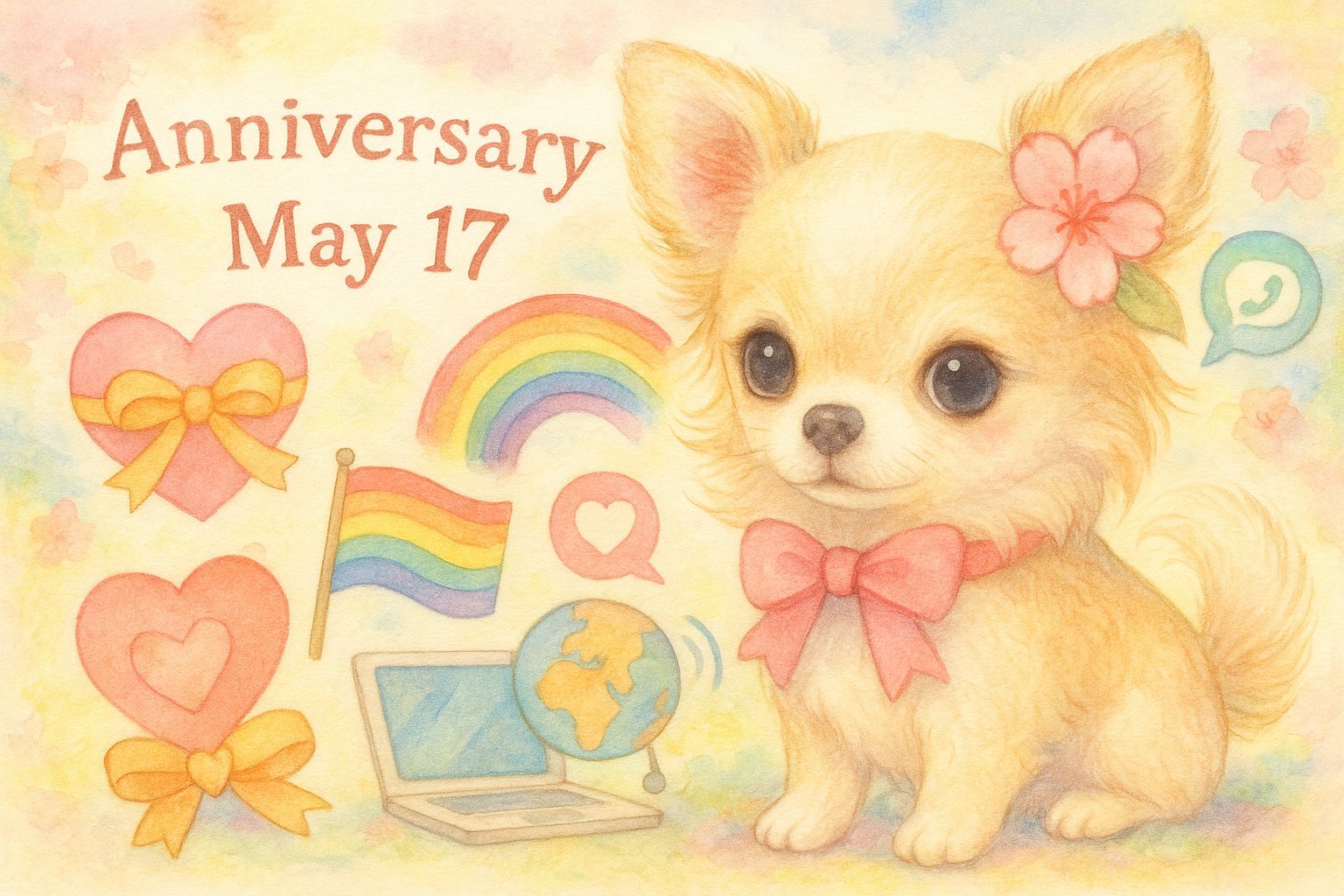 5月17日の記念日のイメージイラスト