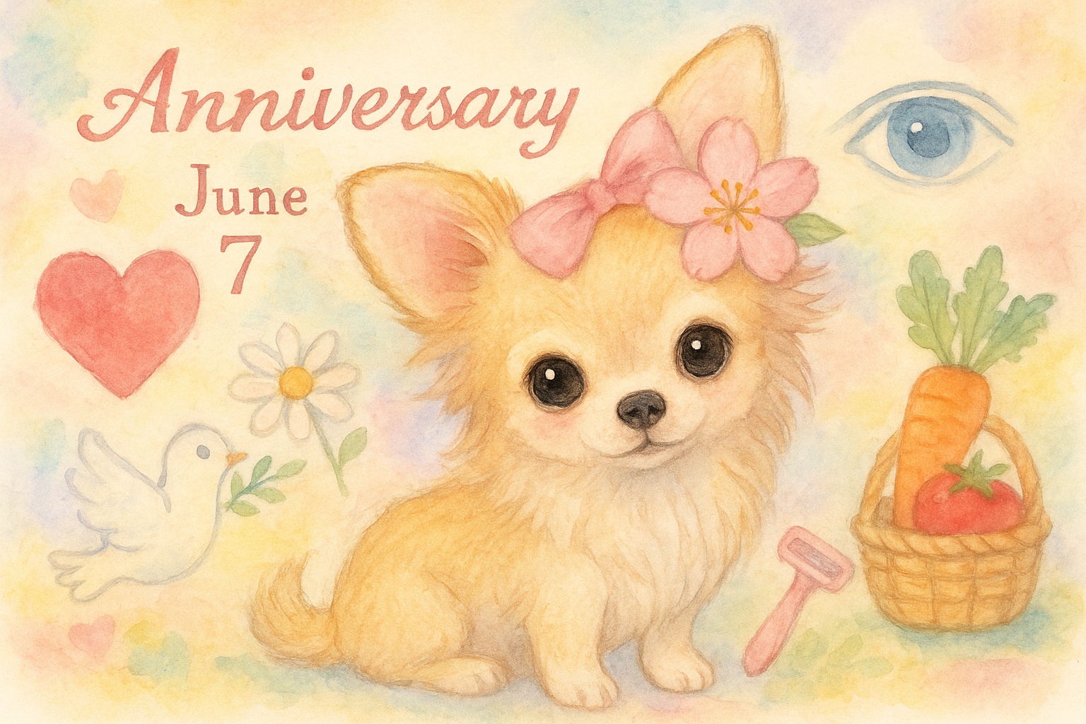6月7日の記念日のイメージイラスト