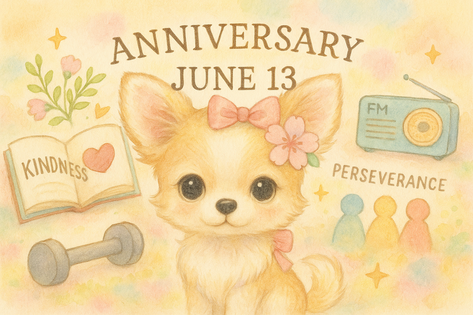 6月13日の記念日のイメージイラスト