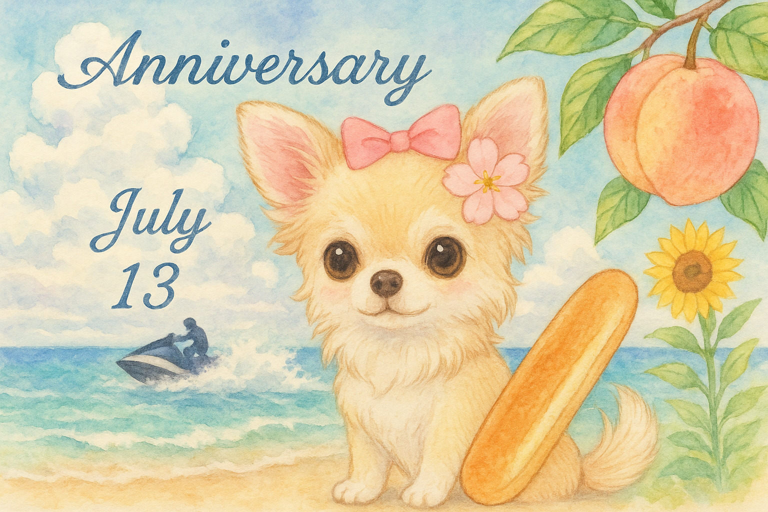 7月13日の記念日のイメージイラスト