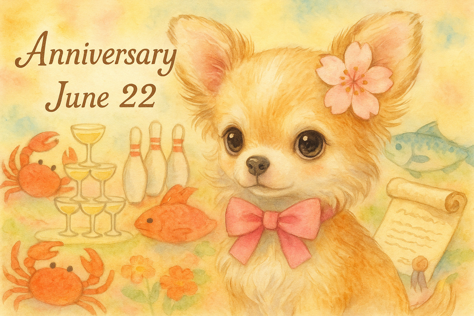 6月22日の記念日のイメージイラスト