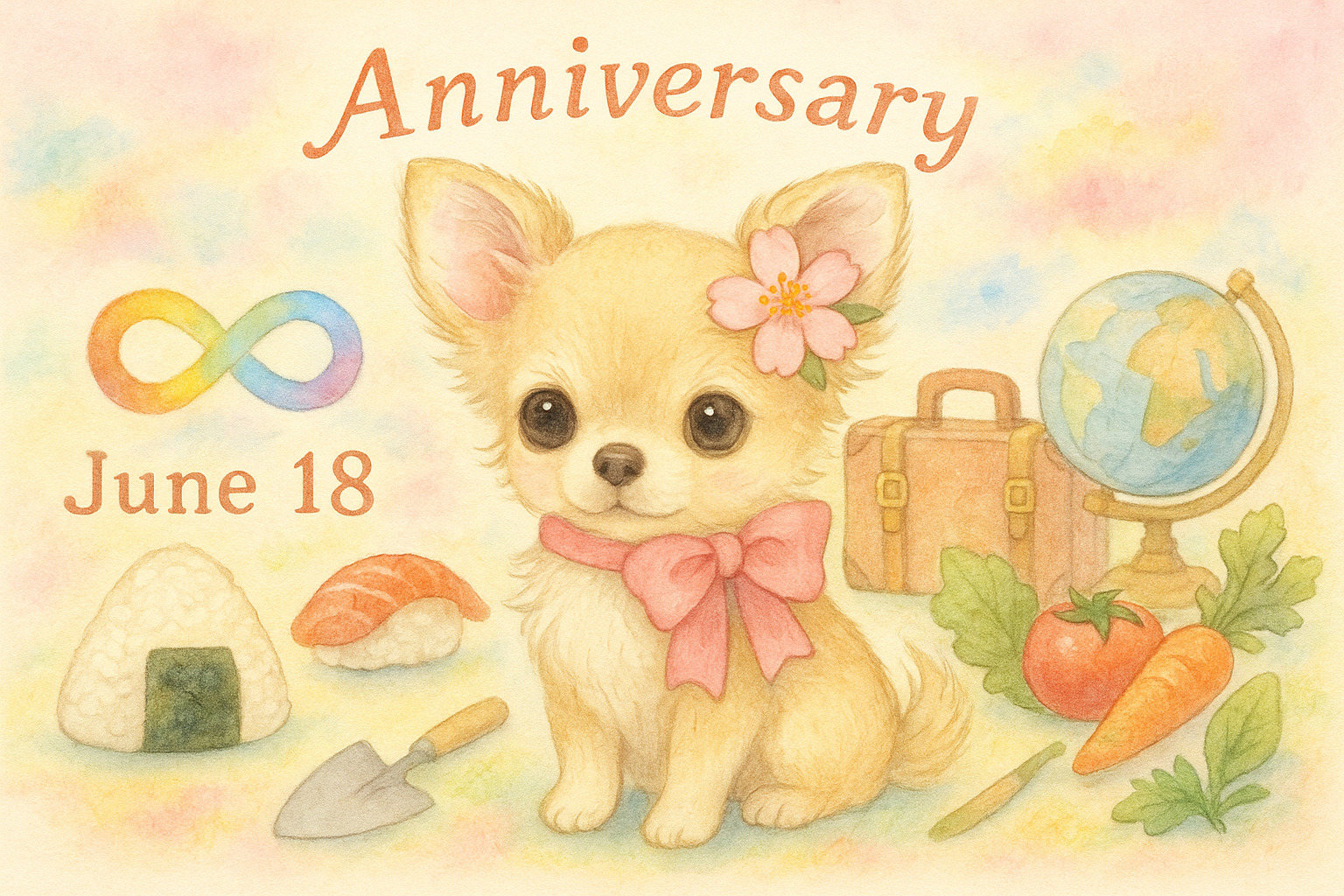 6月18日の記念日のイメージイラスト