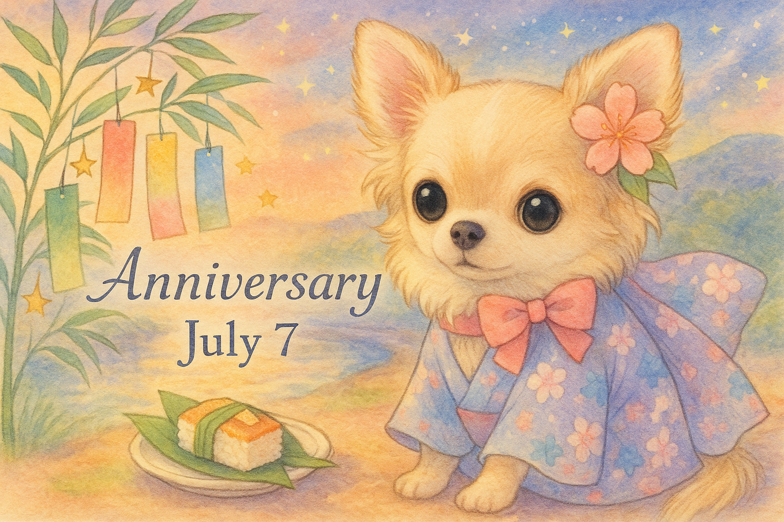 7月7日の記念日のイメージイラスト