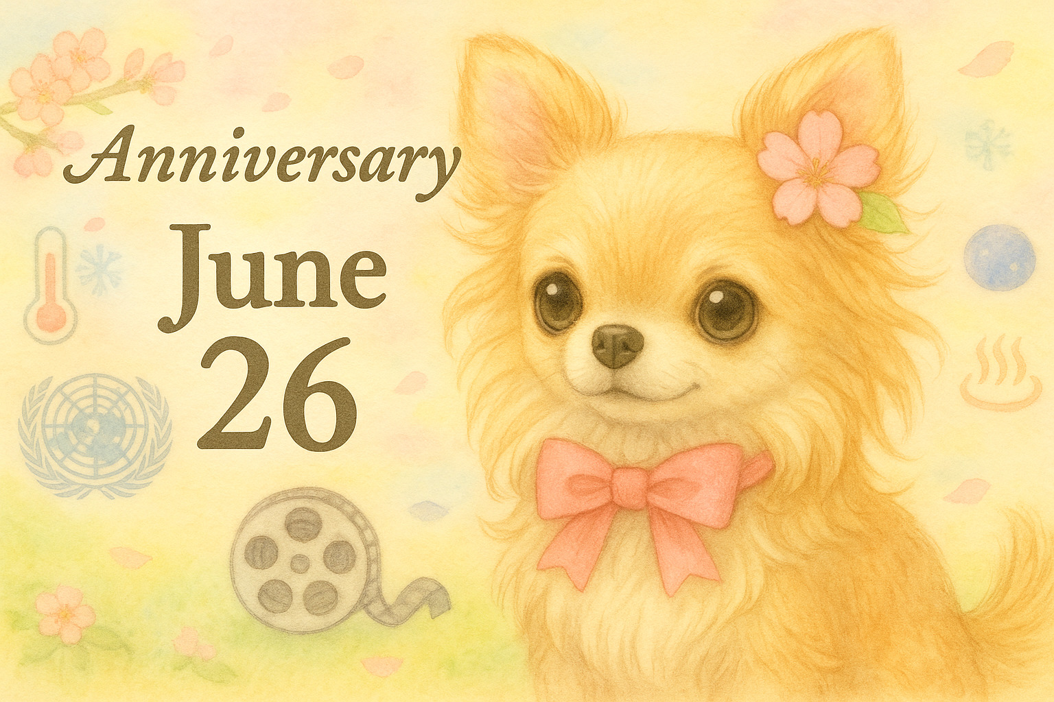 6月26日の記念日のイメージイラスト
