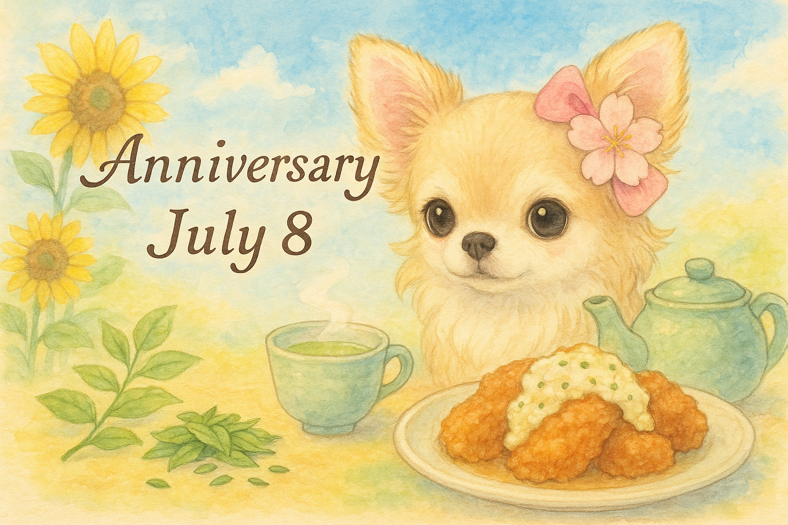 7月8日の記念日のイメージイラスト