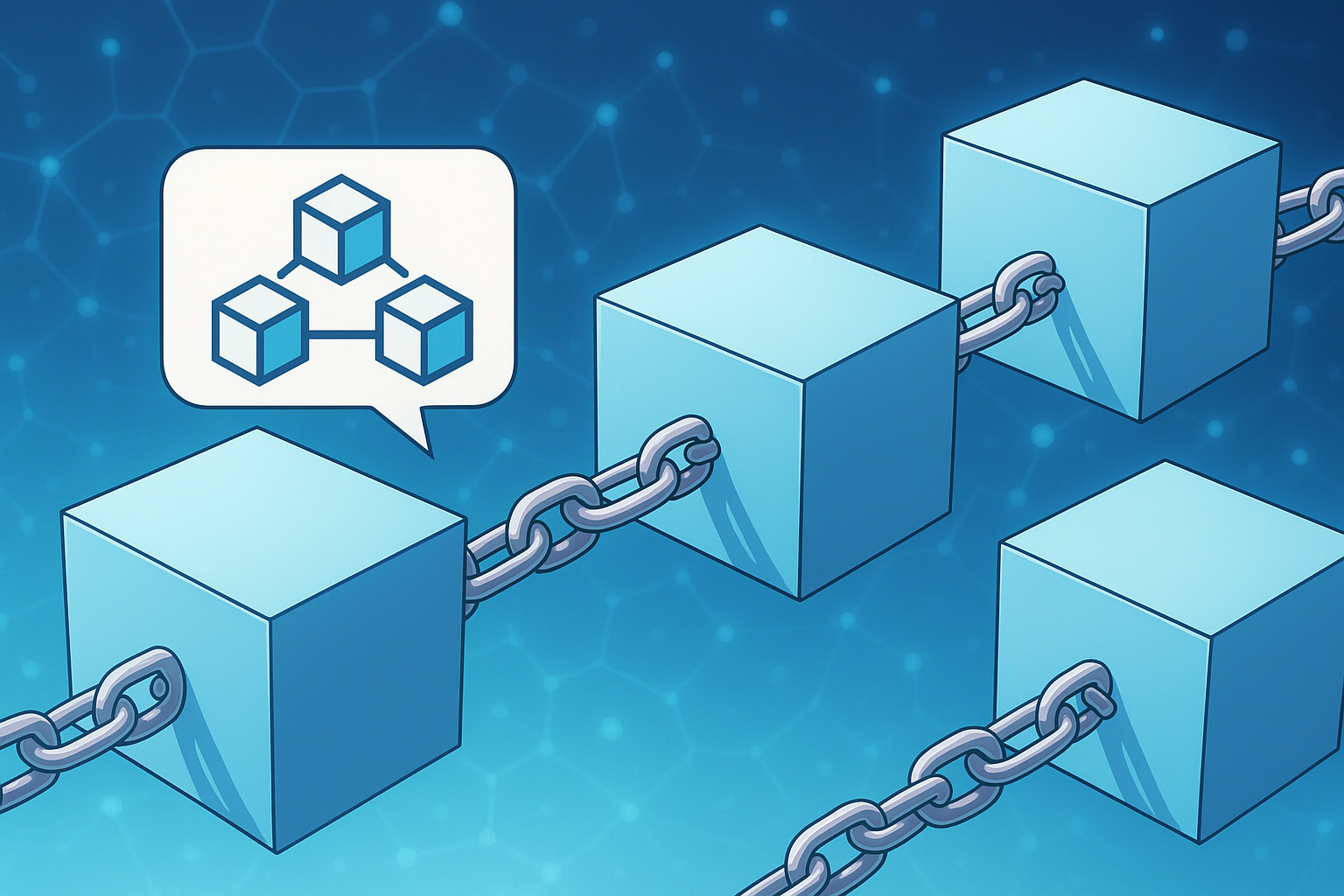 ブロックチェーンのイメージイラスト
