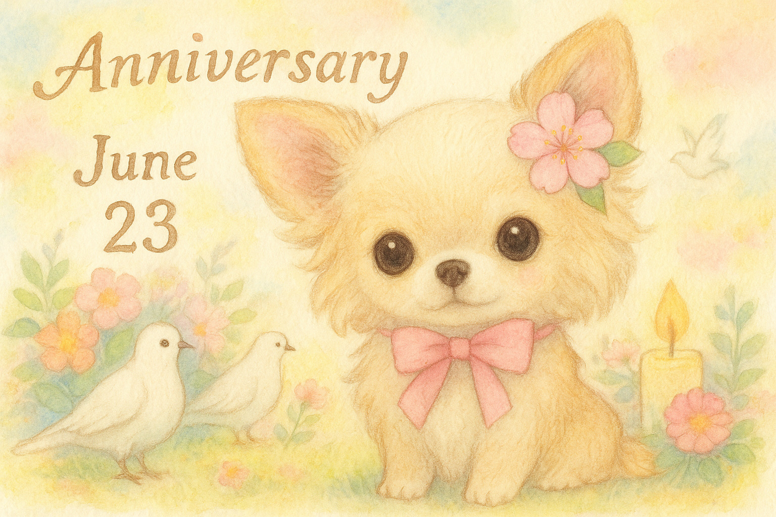 6月23日の記念日のイメージイラスト
