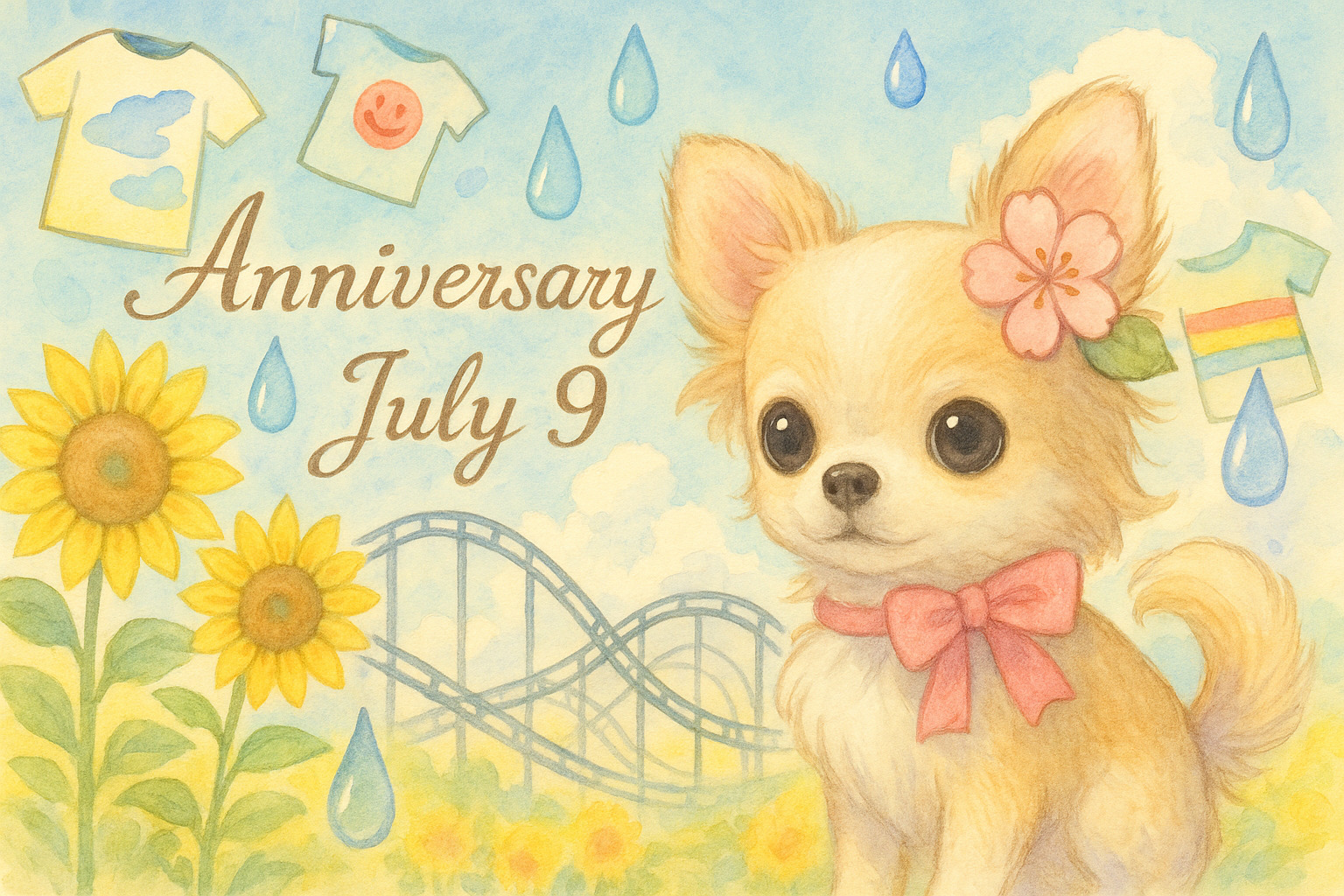 7月9日の記念日のイメージイラスト