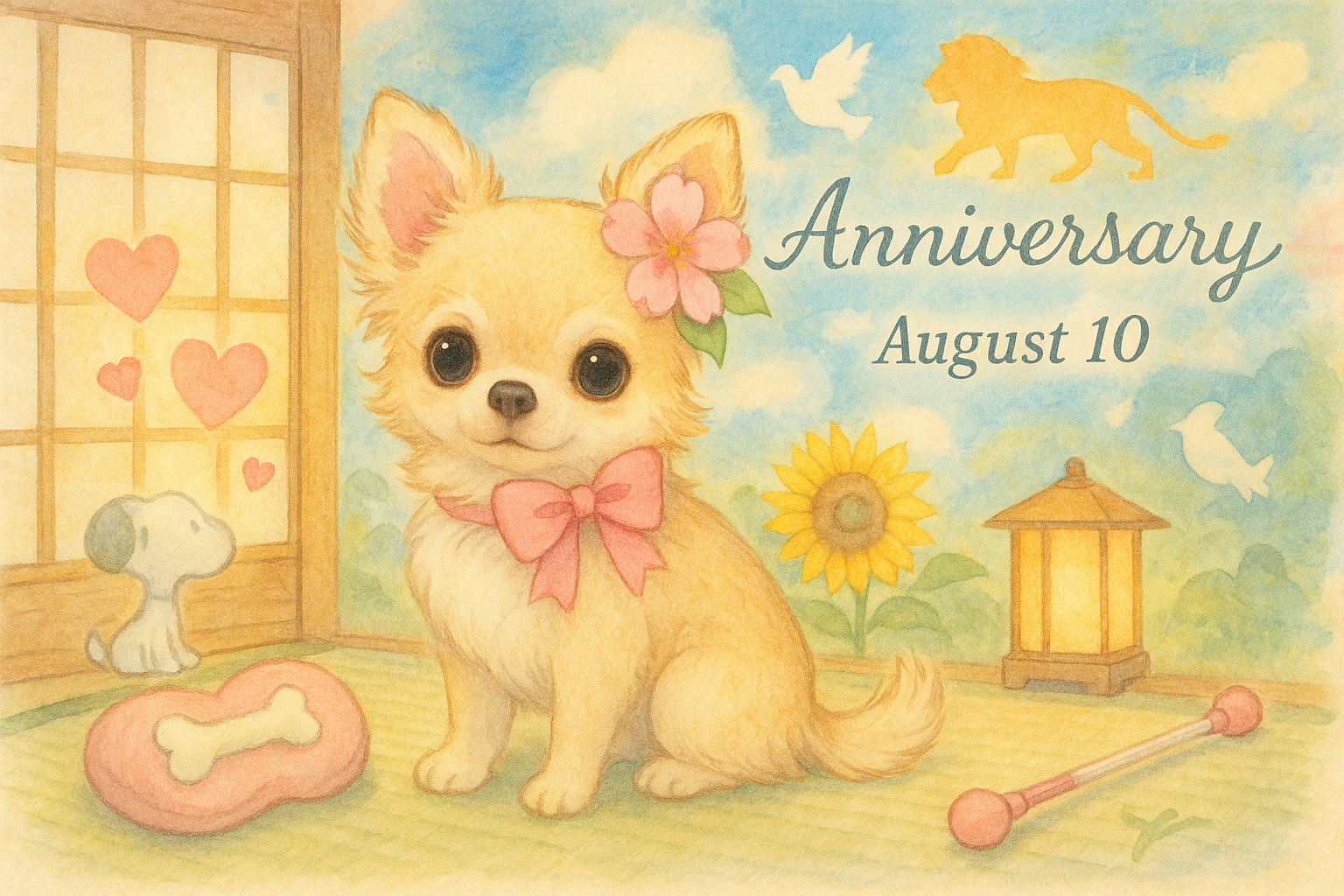 8月10日の記念日のイメージイラスト