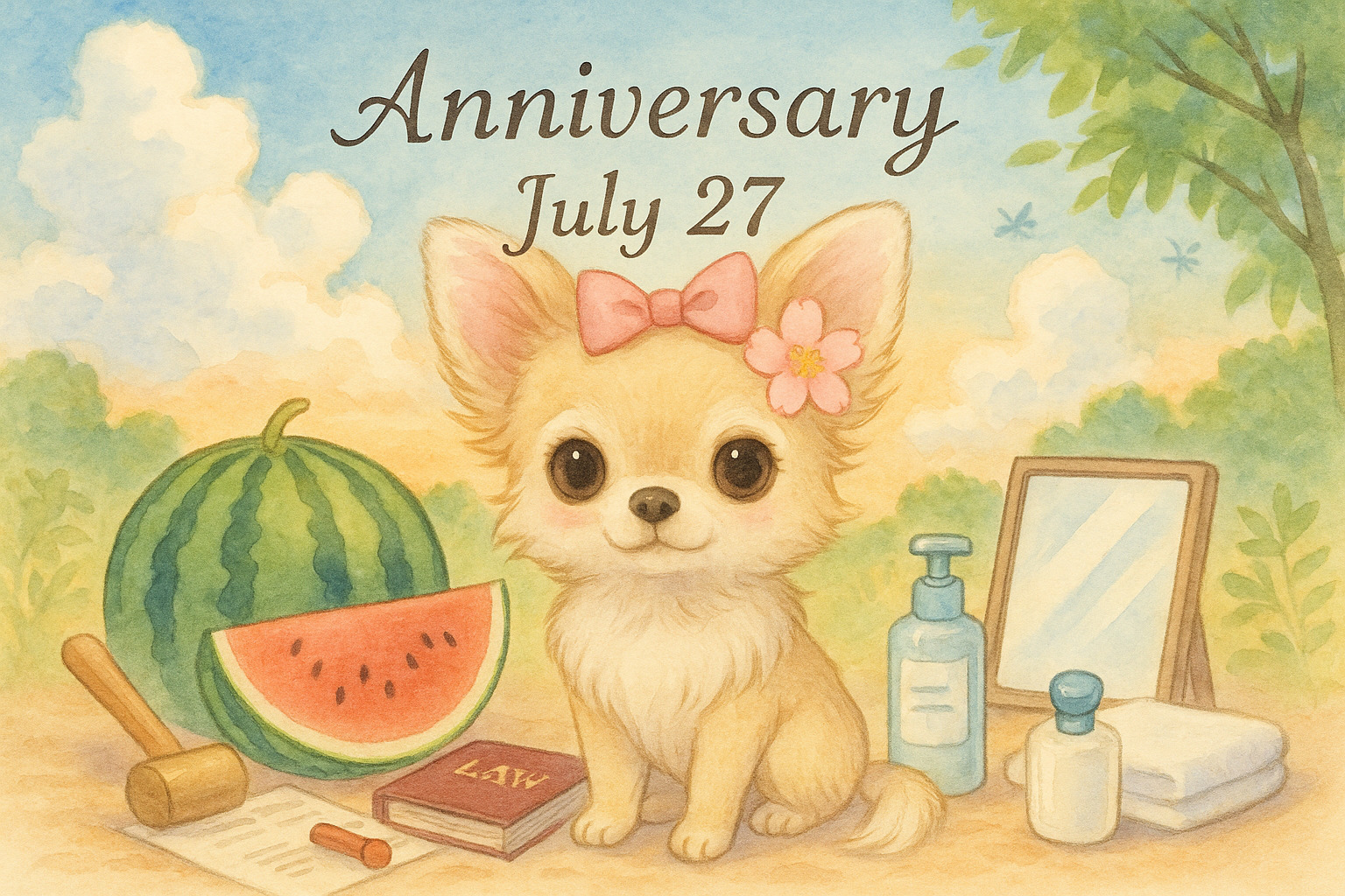 7月27日の記念日のイメージイラスト