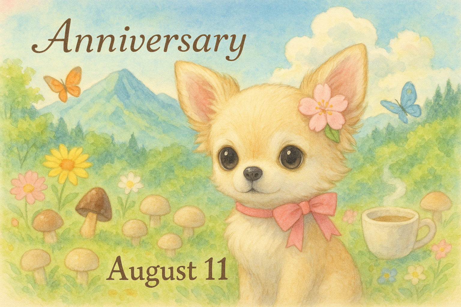 8月11日の記念日のイメージイラスト