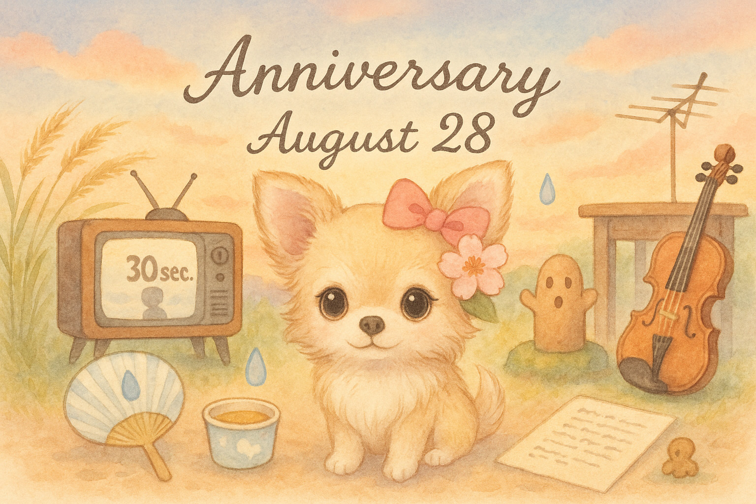 8月28日の記念日のイメージイラスト
