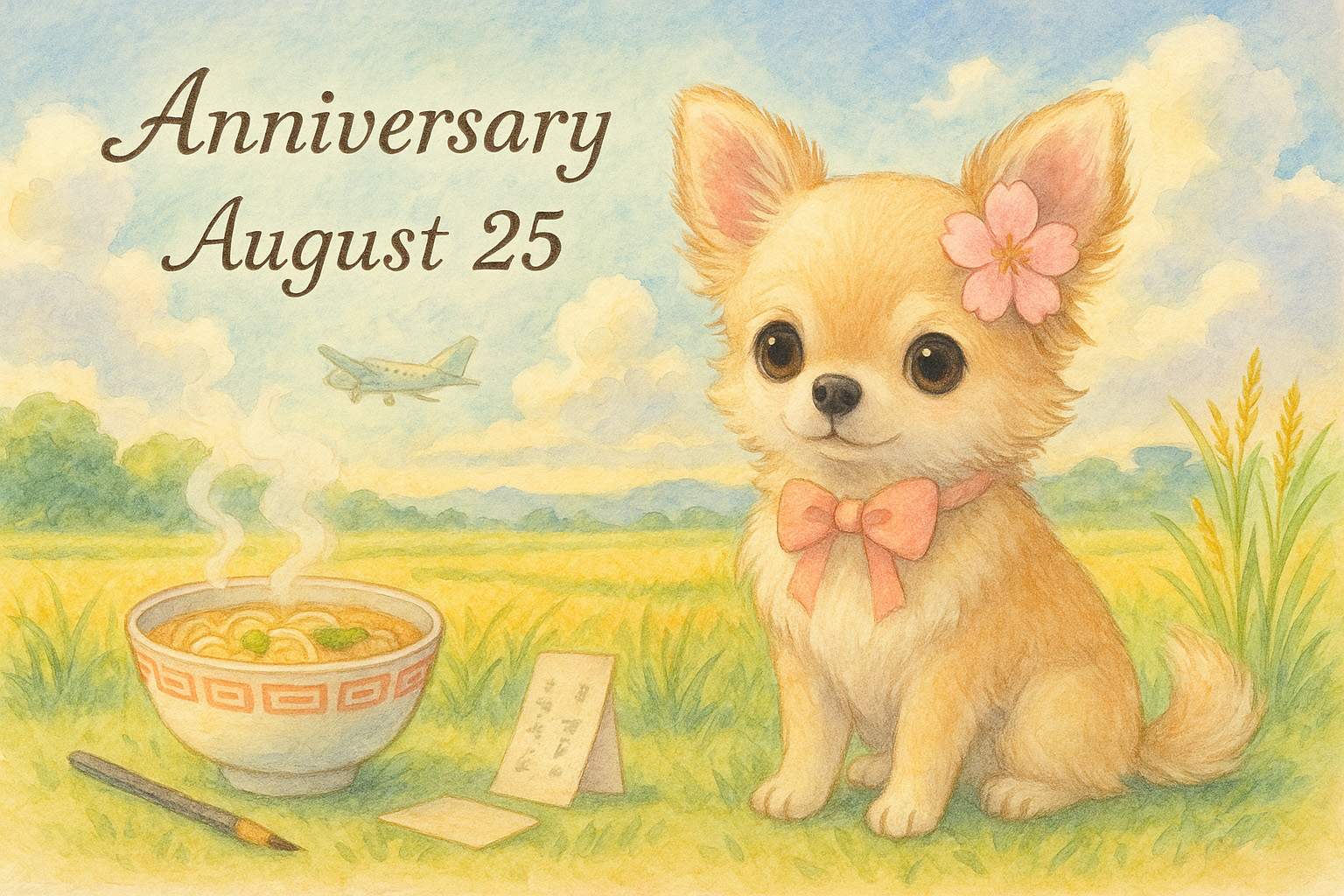 8月25日の記念日のイメージイラスト