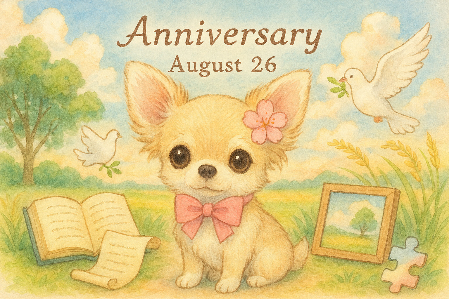 8月26日の記念日のイメージイラスト