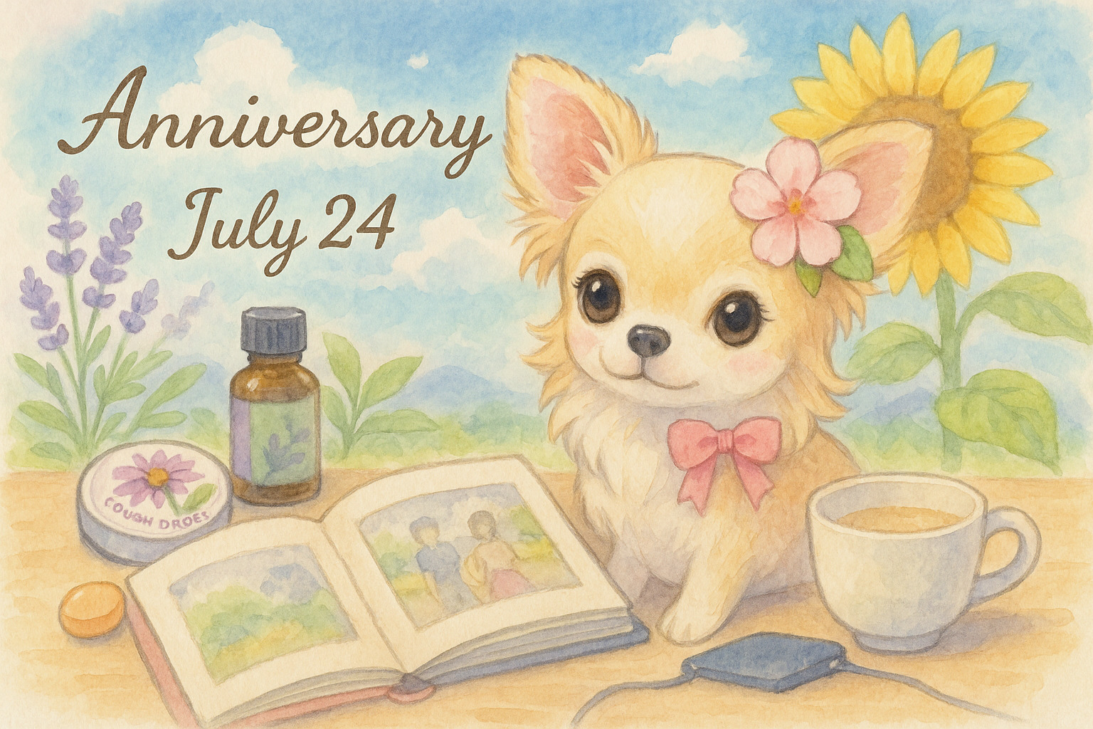 7月24日の記念日のイメージイラスト