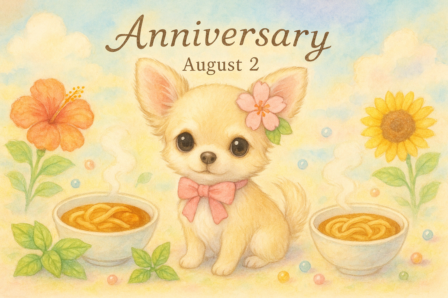 8月2日の記念日のイメージイラスト