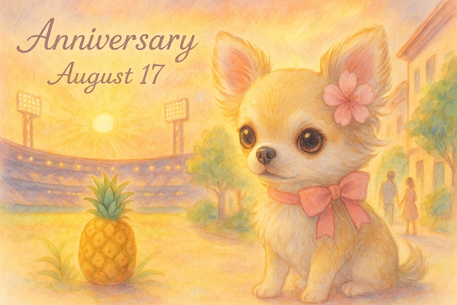 8月17日の記念日のイメージイラスト