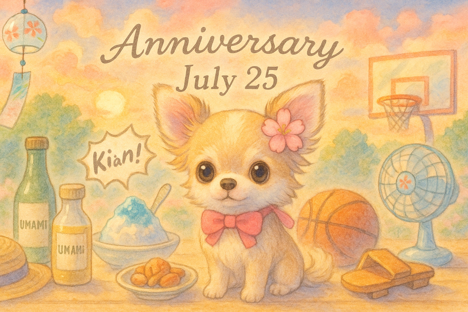 7月25日の記念日のイメージイラスト