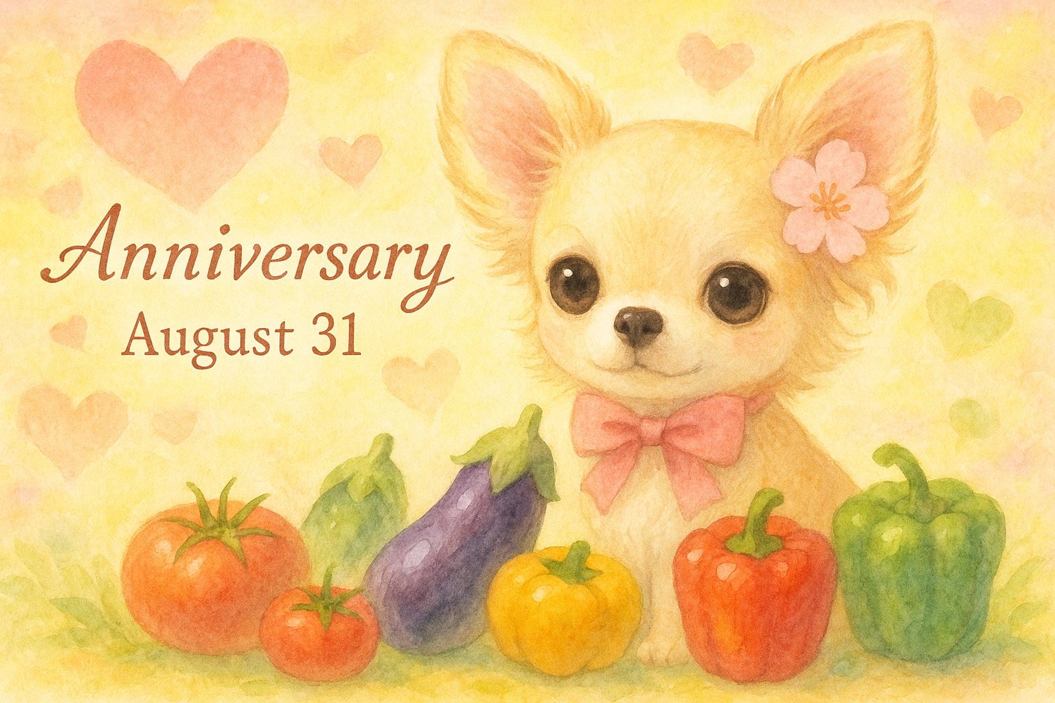 8月31日の記念日のイメージイラスト