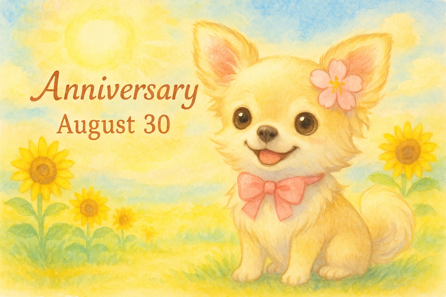 8月30日の記念日のイメージイラスト