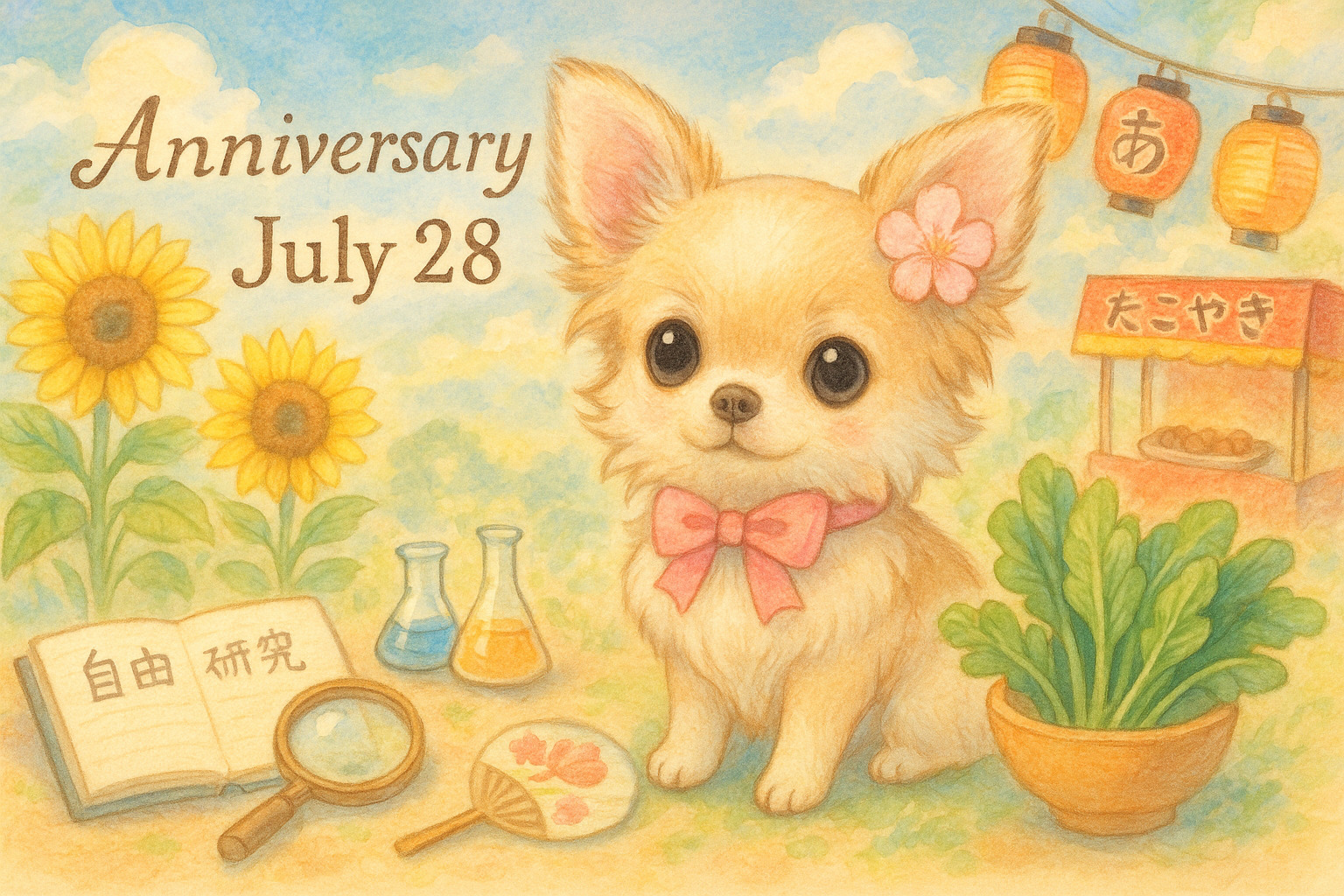 7月28日の記念日のイメージイラスト