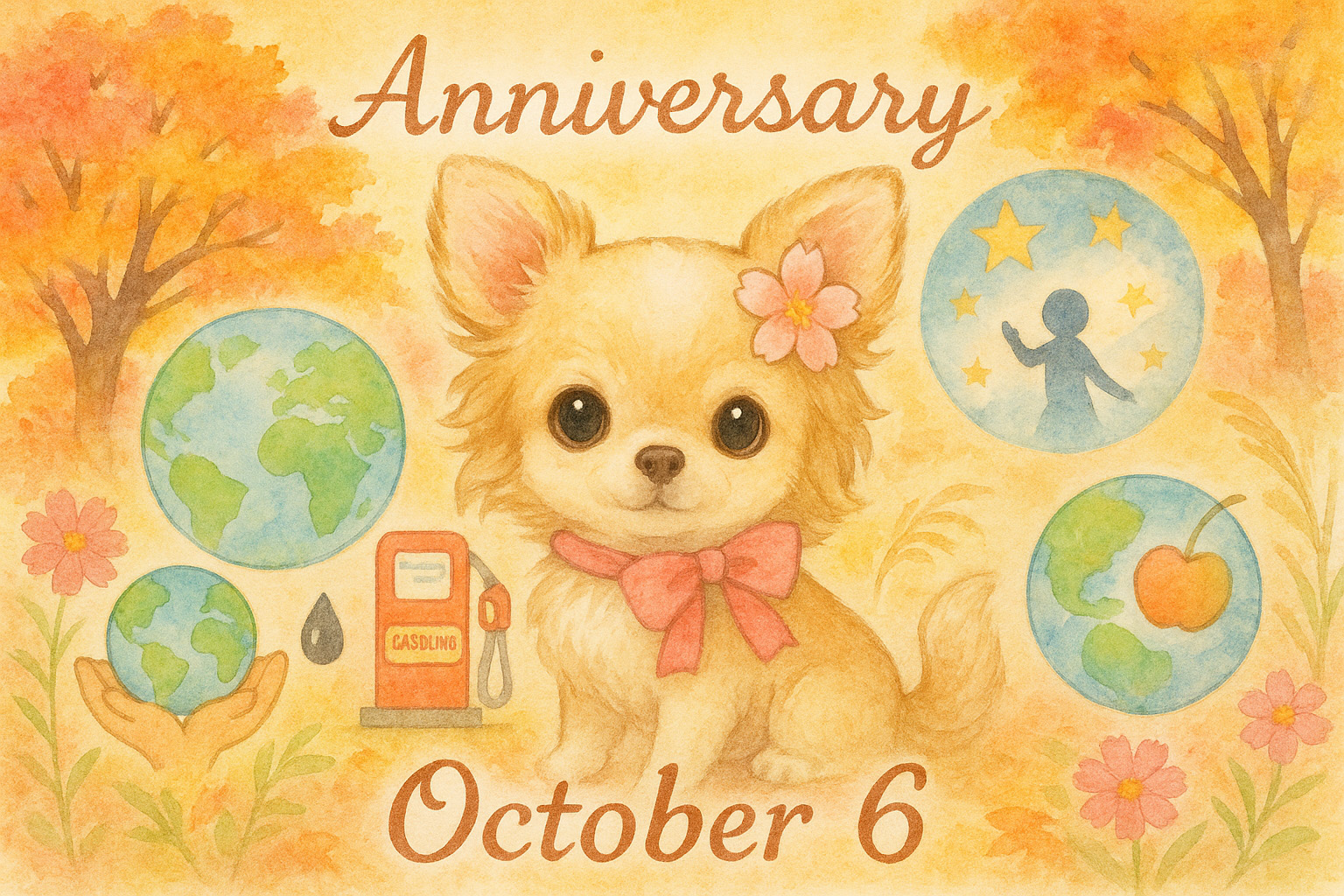 10月6日の記念日のイメージイラスト