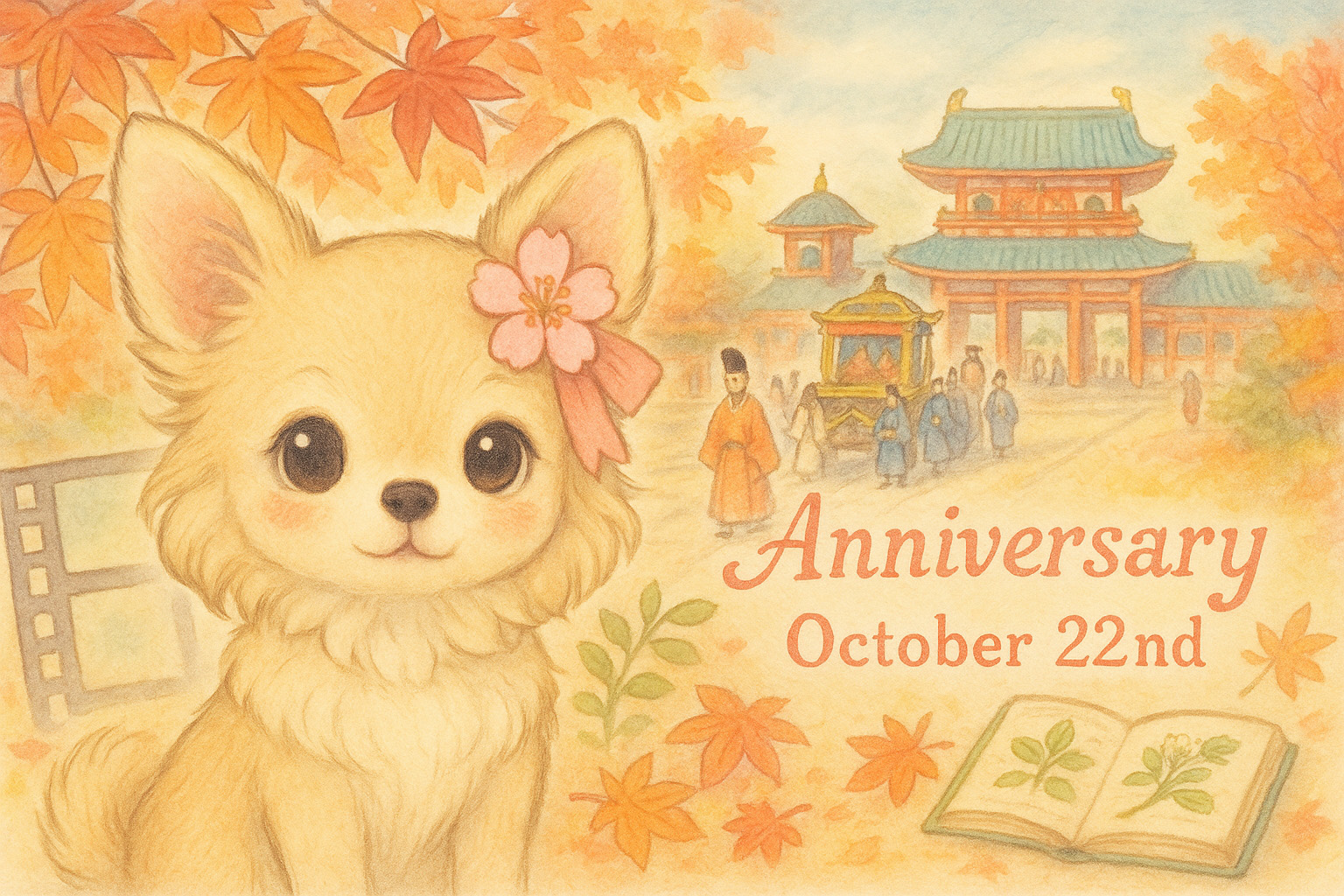10月22日の記念日のイメージイラスト