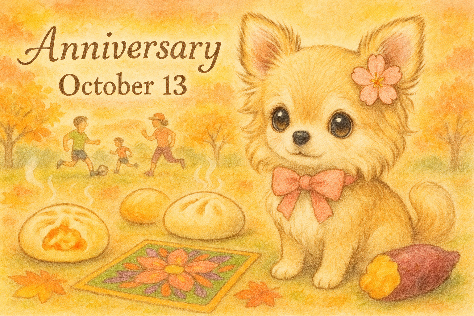 10月13日の記念日のイメージイラスト