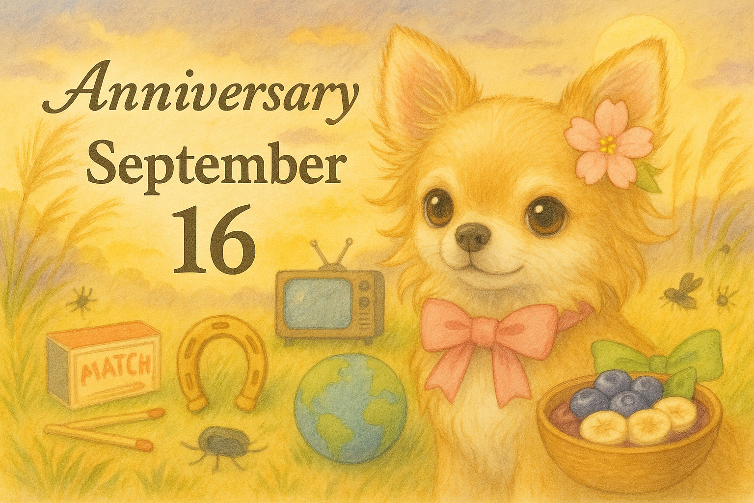 9月16日の記念日のイメージイラスト