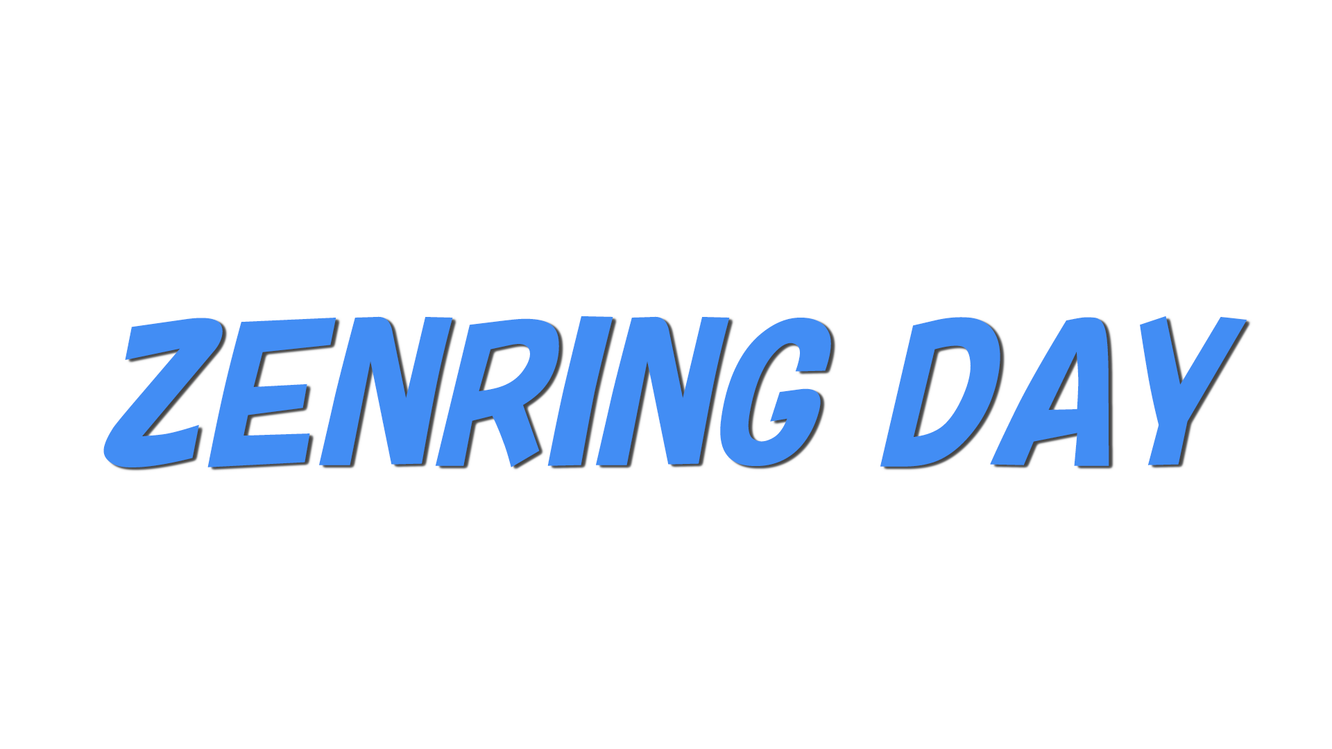ZENRING DAYの文字