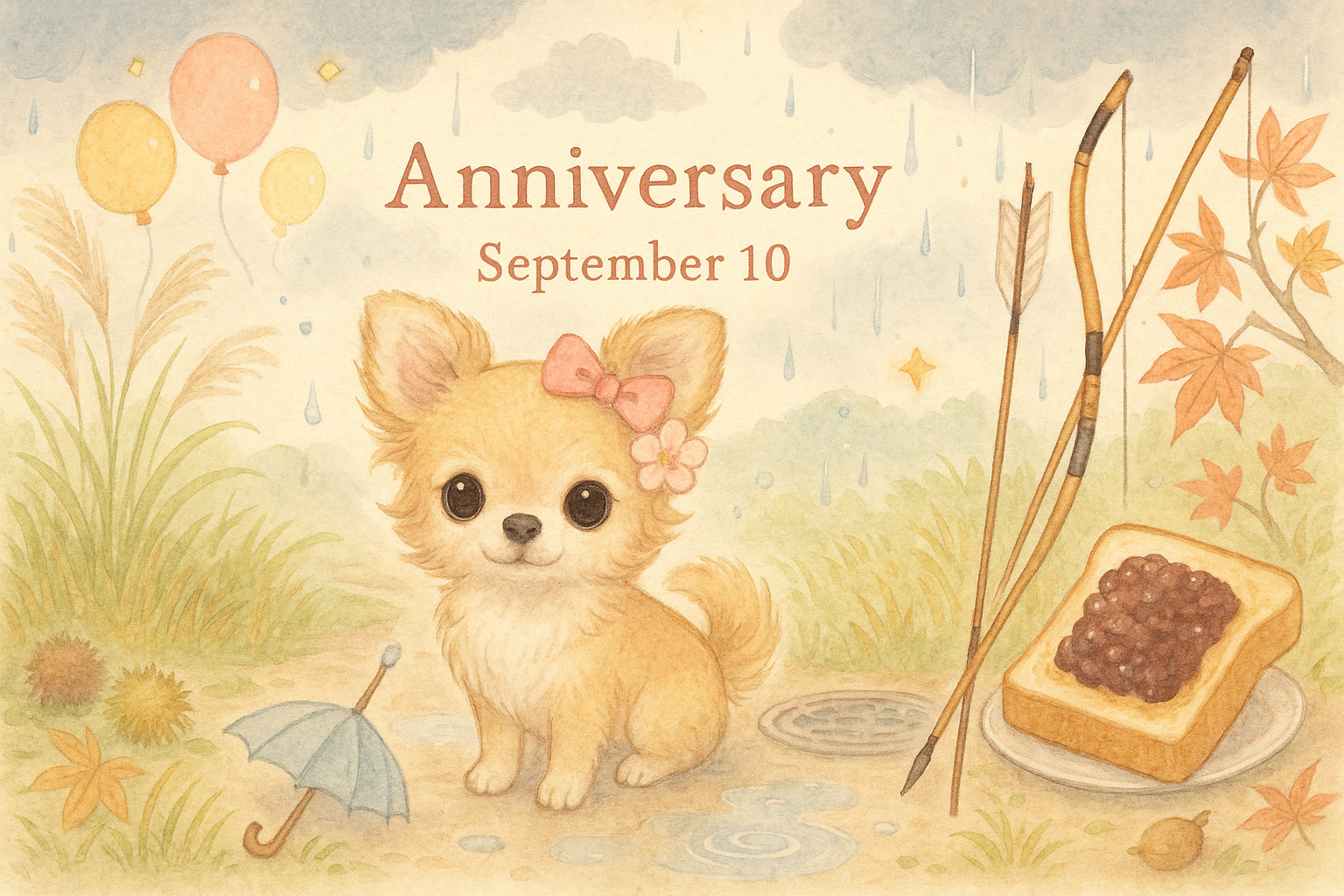 9月10日の記念日のイメージイラスト