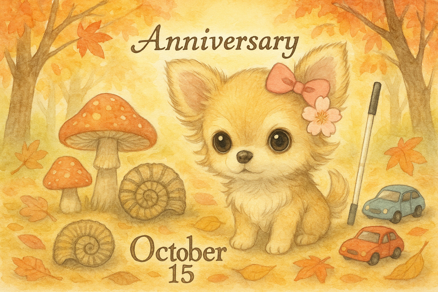 10月15日の記念日のイメージイラスト
