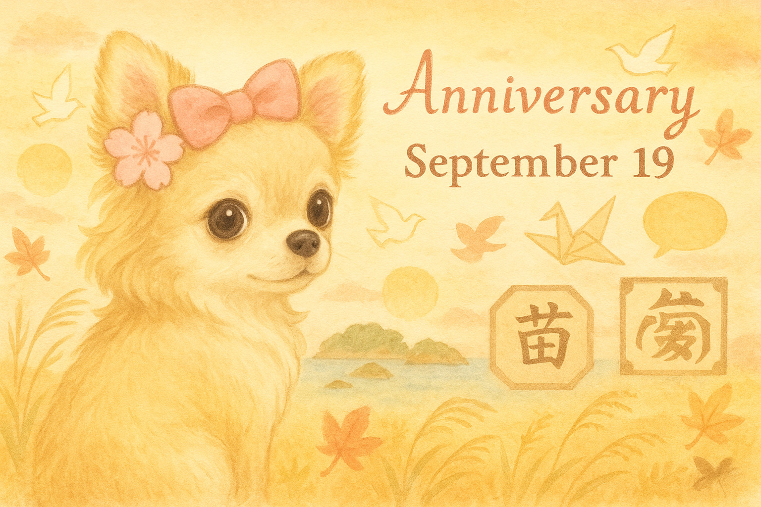 9月19日の記念日のイメージイラスト