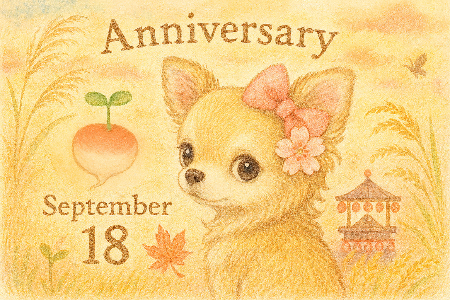 9月18日の記念日のイメージイラスト