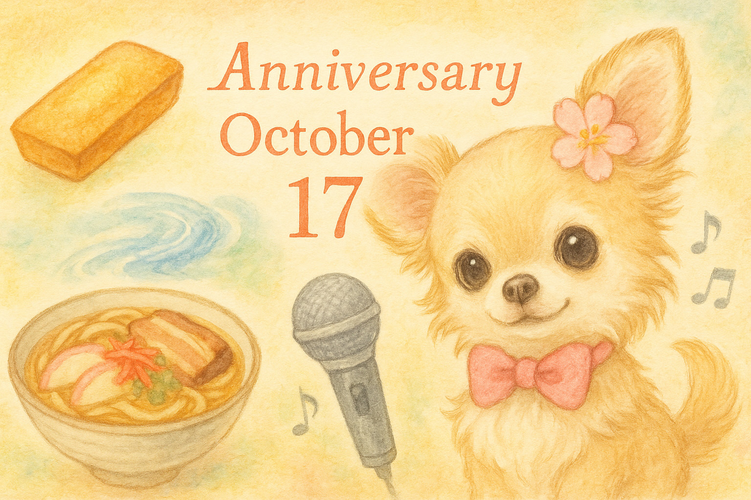 10月17日の記念日のイメージイラスト