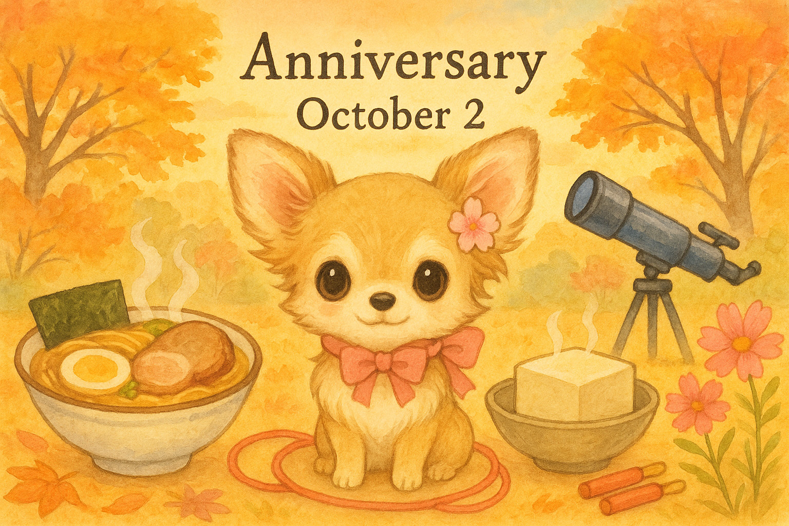 10月2日の記念日のイメージイラスト