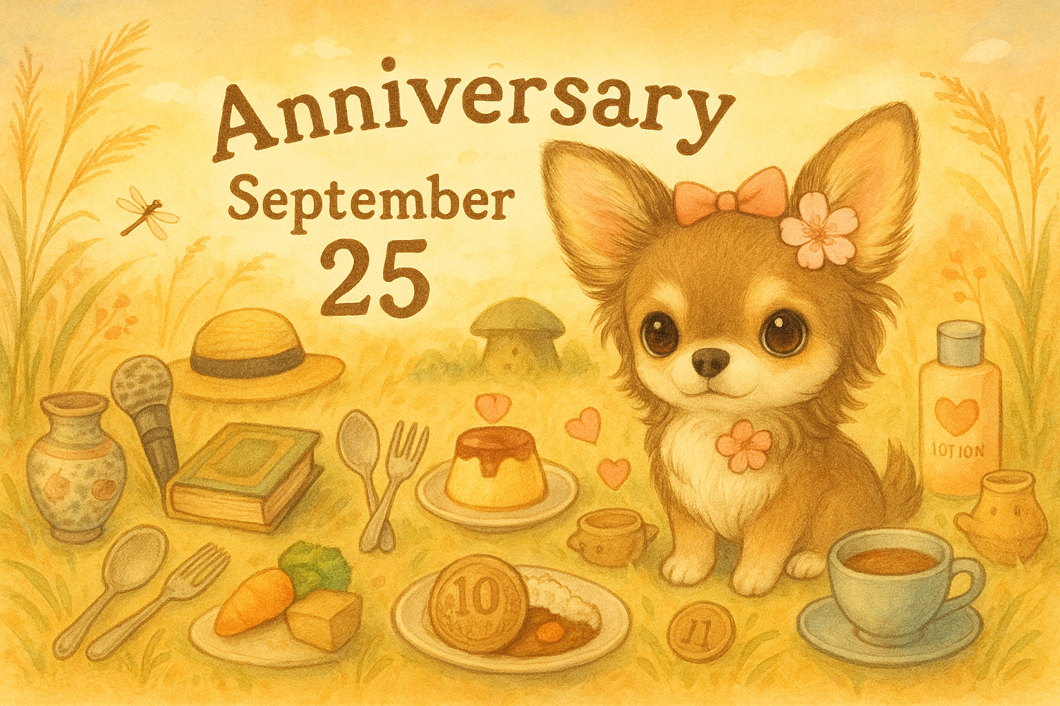 9月25日の記念日のイメージイラスト