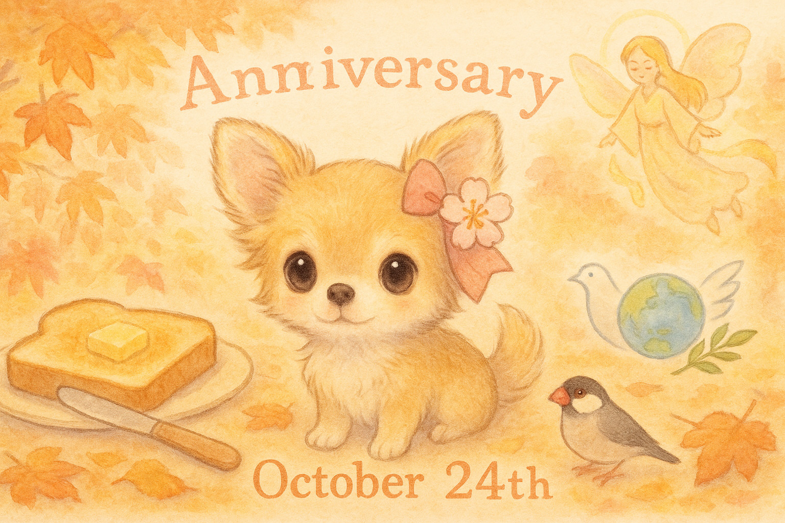 10月24日の記念日のイメージイラスト