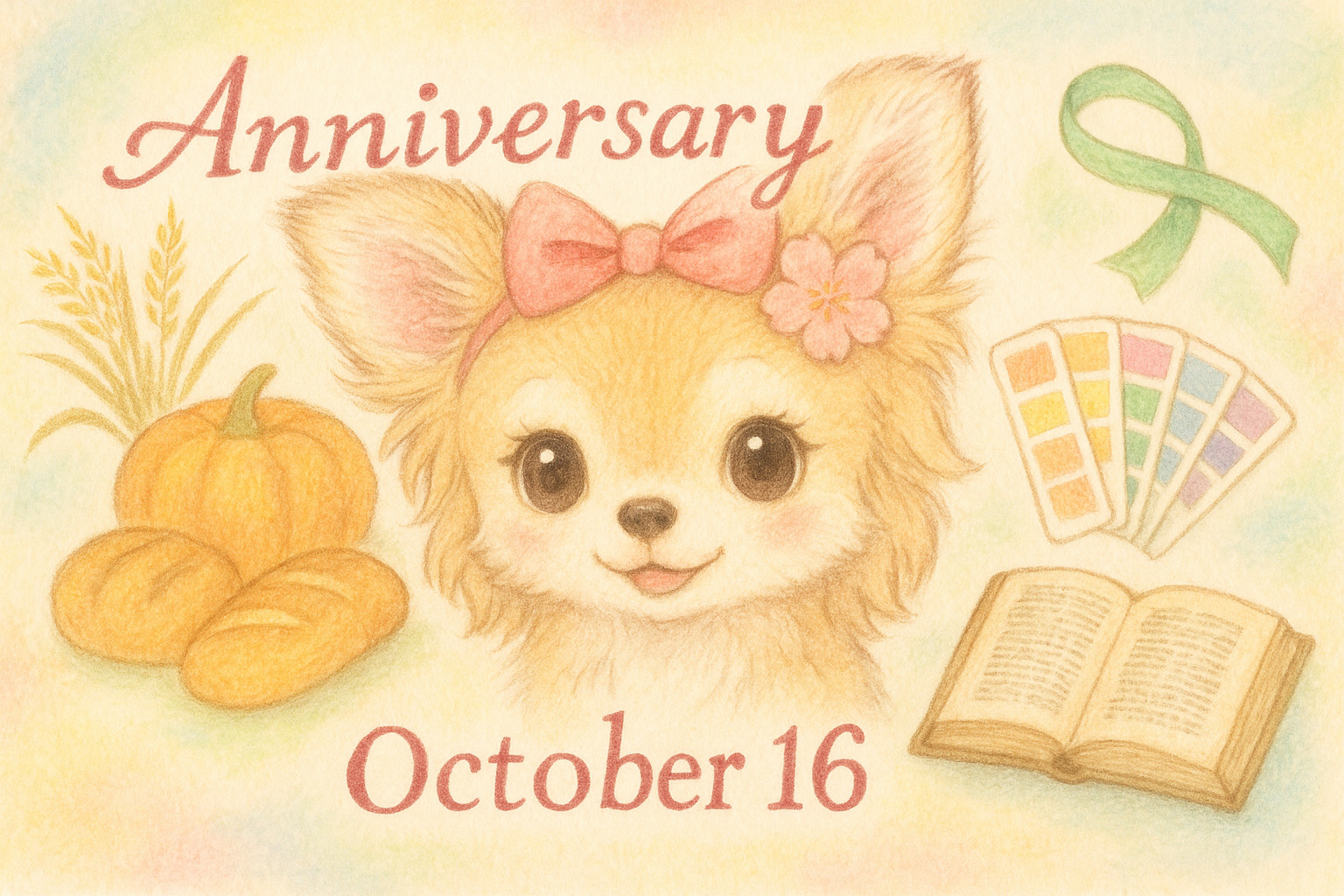 10月16日の記念日のイメージイラスト