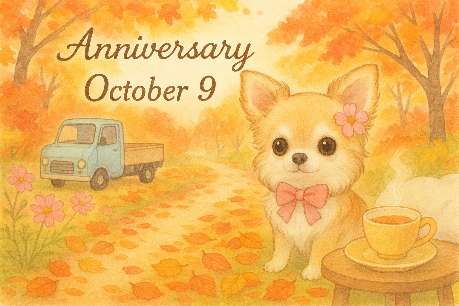 10月9日の記念日のイメージイラスト