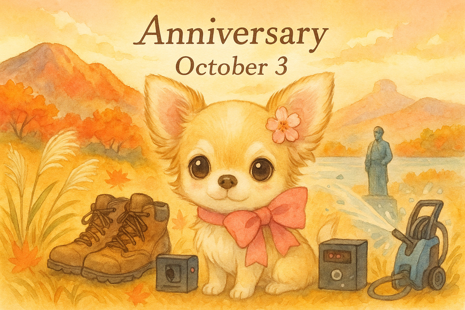 10月3日の記念日のイメージイラスト