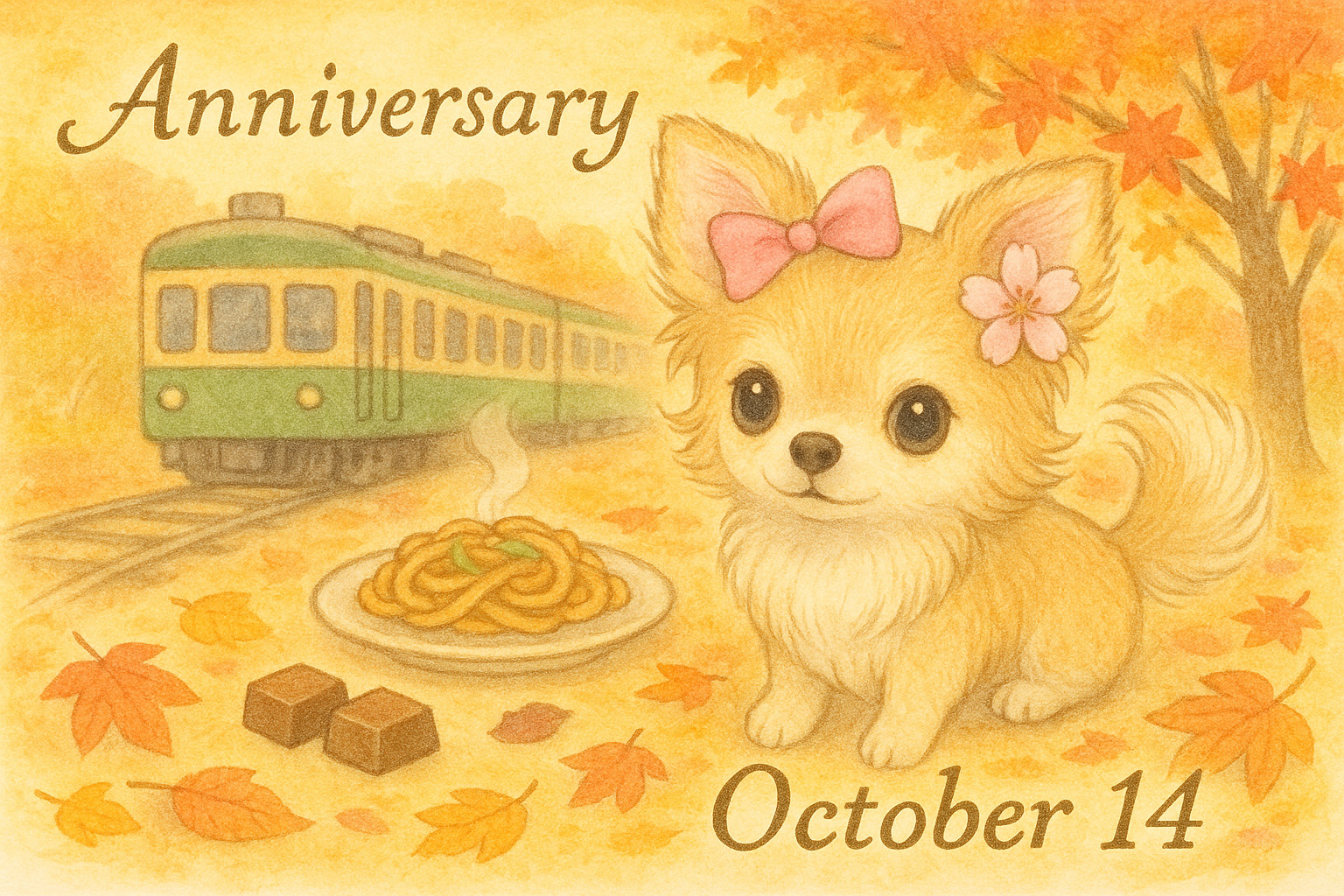 10月14日の記念日のイメージイラスト