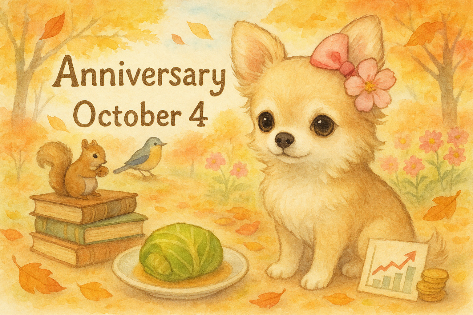 10月4日の記念日のイメージイラスト