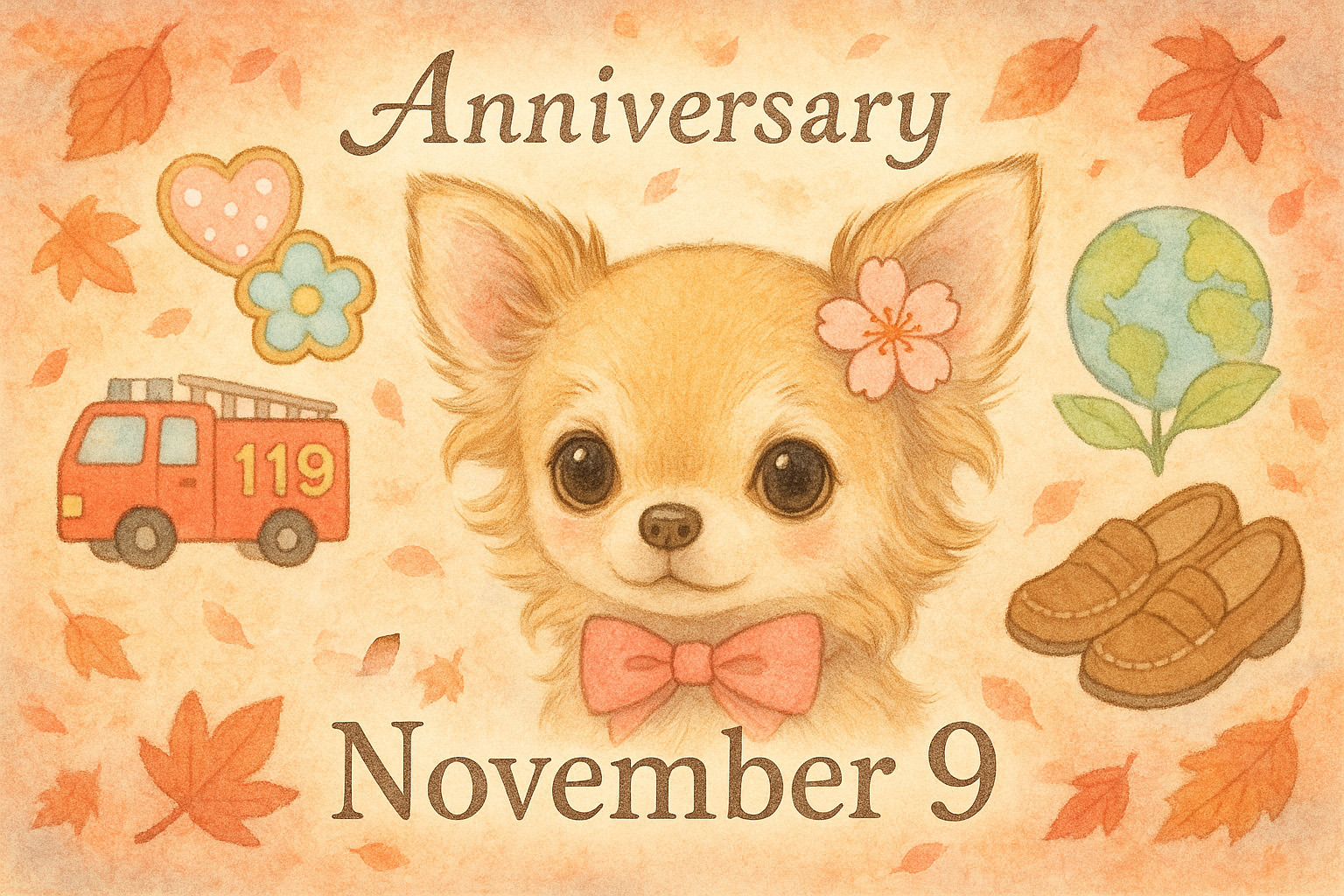 11月9日の記念日のイメージイラスト