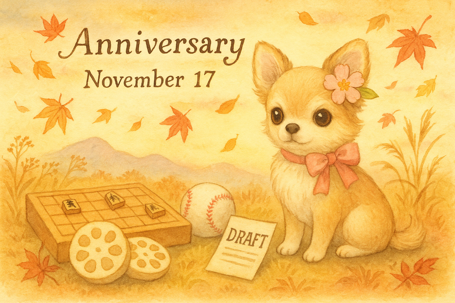 11月17日の記念日のイメージイラスト