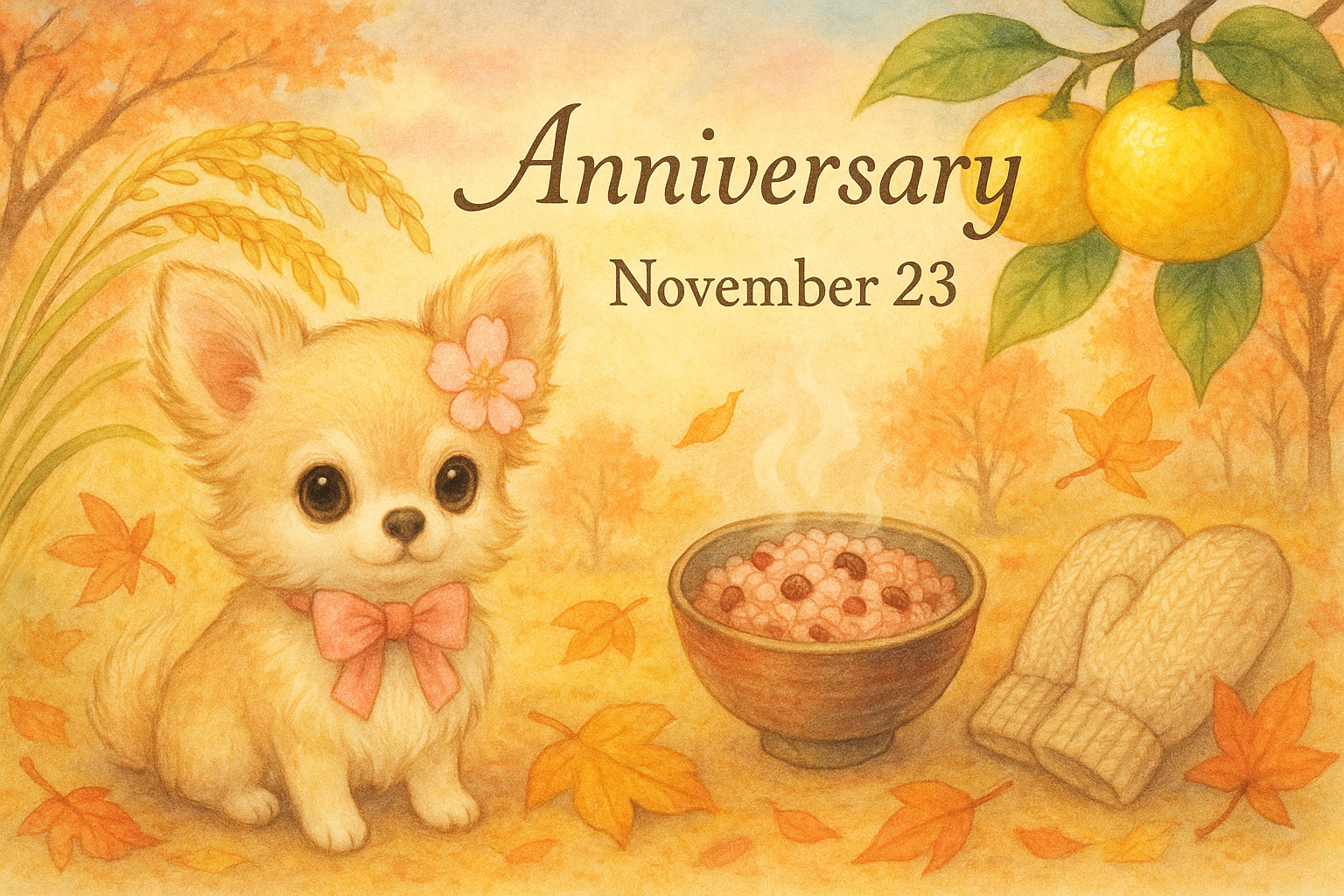 11月23日の記念日のイメージイラスト